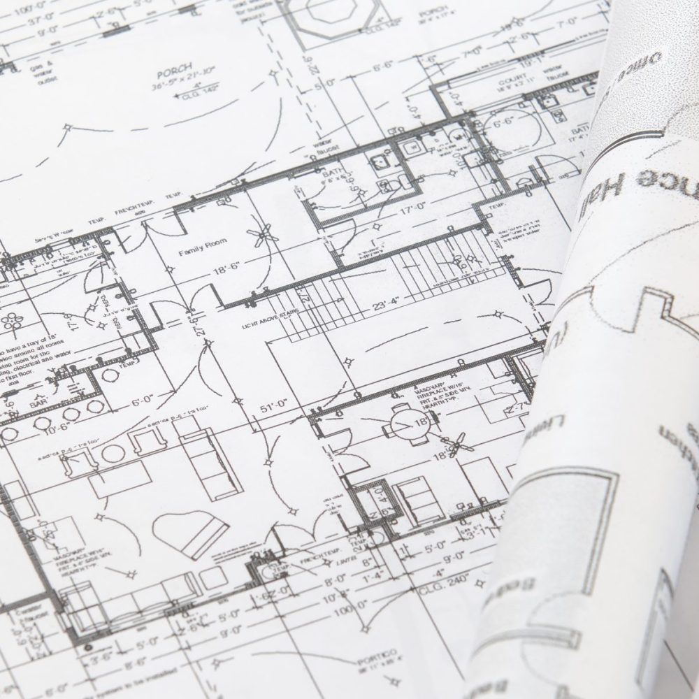 Architect rolls and plans.architectural plan,technical project drawing
